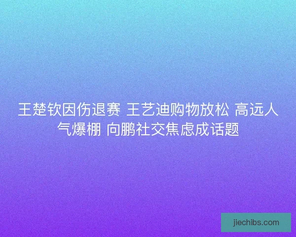 王楚钦因伤退赛 王艺迪购物放松 高远人气爆棚 向鹏社交焦虑成话题